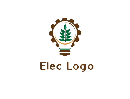 plant in negative spacing light bulb in gear 