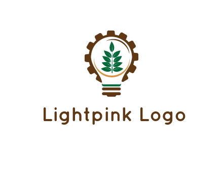 plant in negative spacing light bulb in gear 