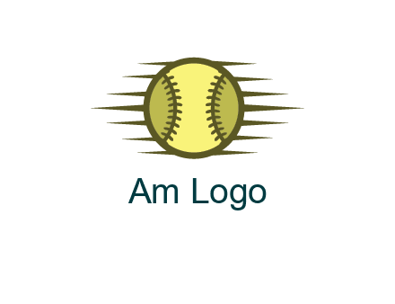 baseball with speedy lines