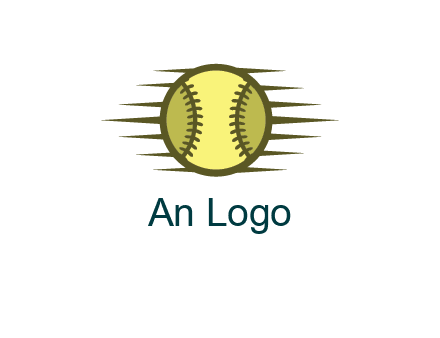baseball with speedy lines