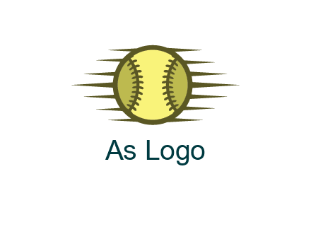 baseball with speedy lines