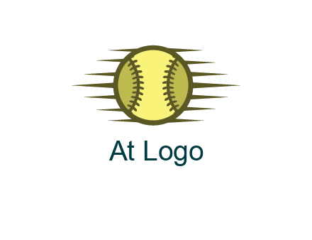 baseball with speedy lines