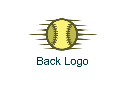 baseball with speedy lines