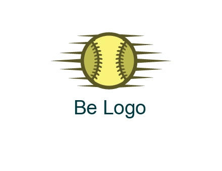 baseball with speedy lines