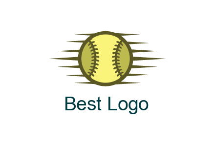 baseball with speedy lines