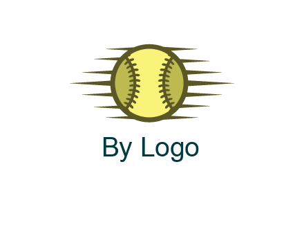 baseball with speedy lines