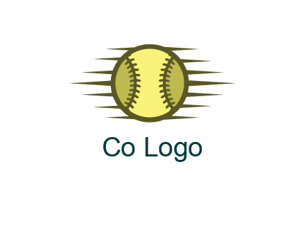 baseball with speedy lines
