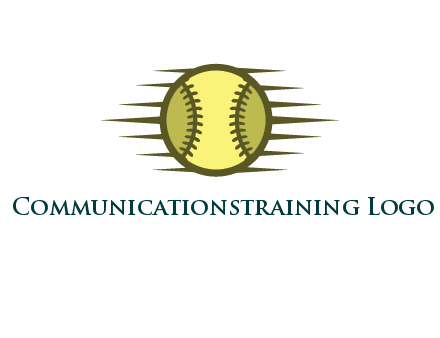 baseball with speedy lines