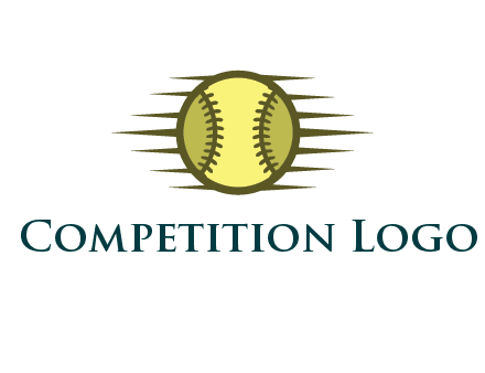 baseball with speedy lines