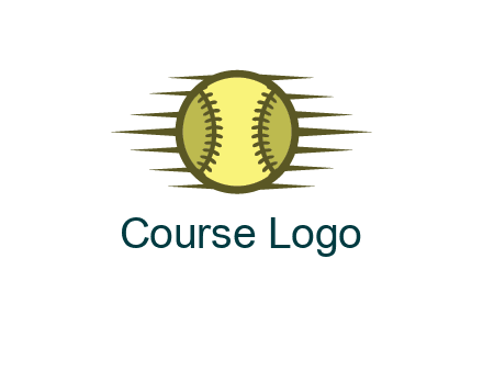 baseball with speedy lines