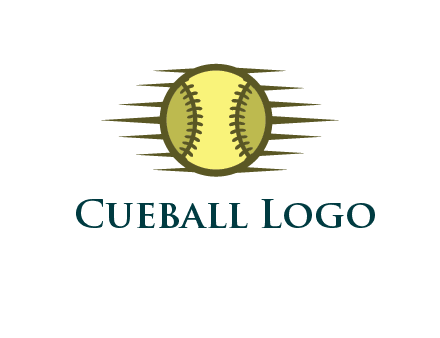baseball with speedy lines
