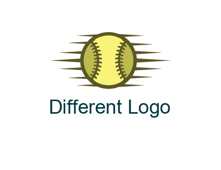 baseball with speedy lines