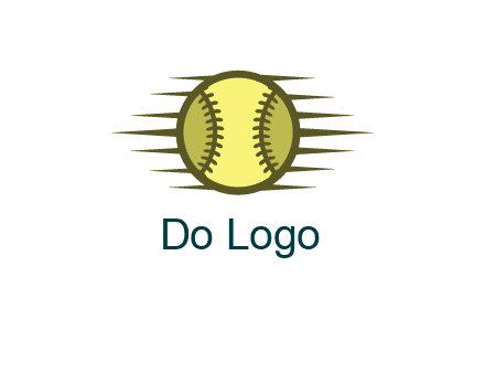 baseball with speedy lines