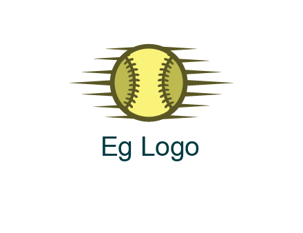 baseball with speedy lines
