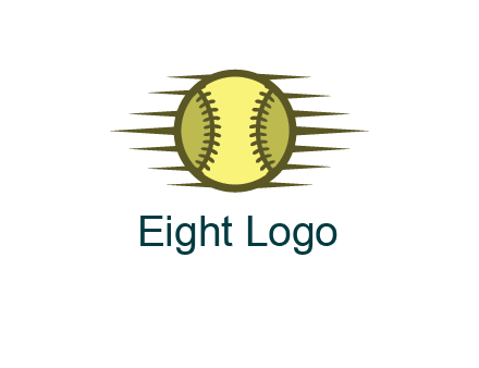 baseball with speedy lines