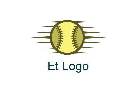 baseball with speedy lines