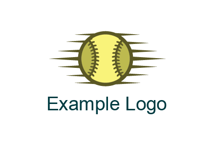 baseball with speedy lines