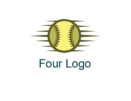 baseball with speedy lines