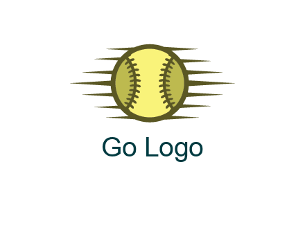 baseball with speedy lines