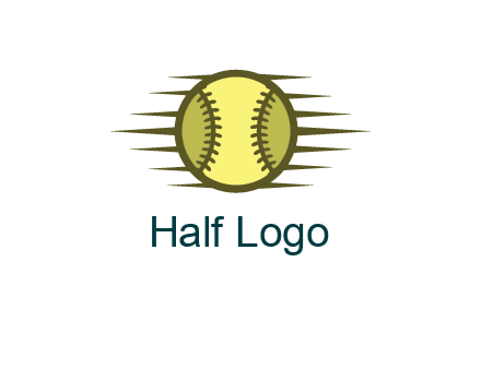 baseball with speedy lines