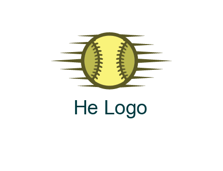 baseball with speedy lines