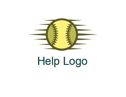 baseball with speedy lines