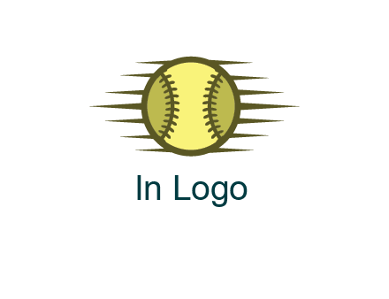 baseball with speedy lines