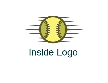 baseball with speedy lines