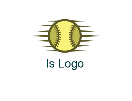 baseball with speedy lines