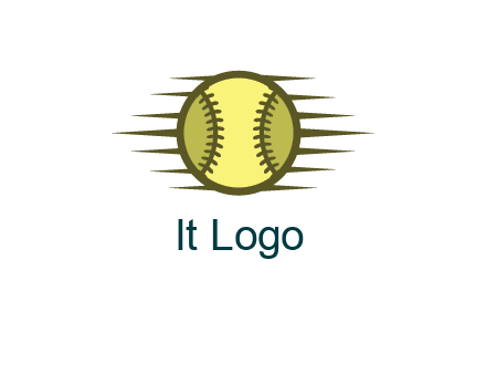 baseball with speedy lines