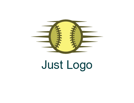 baseball with speedy lines