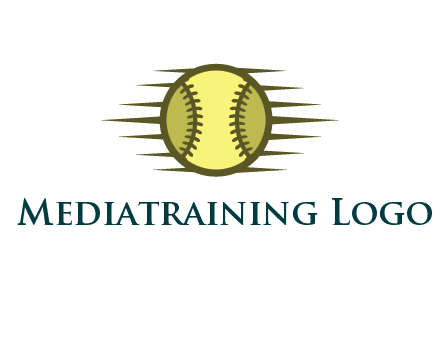 baseball with speedy lines