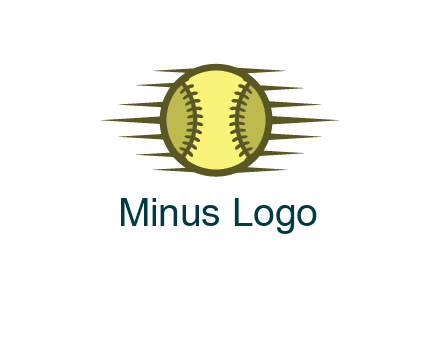 baseball with speedy lines