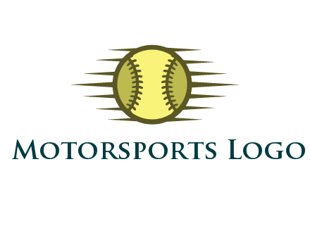 baseball with speedy lines