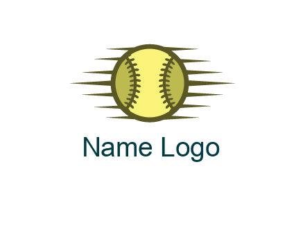 baseball with speedy lines