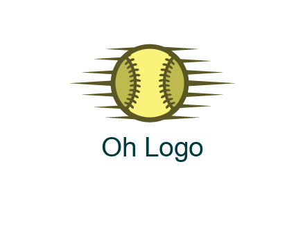 baseball with speedy lines