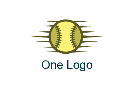 baseball with speedy lines