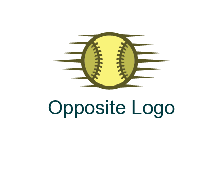 baseball with speedy lines