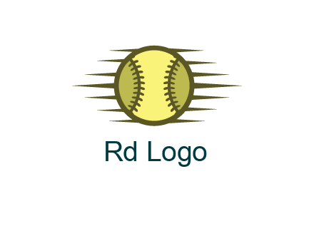 baseball with speedy lines