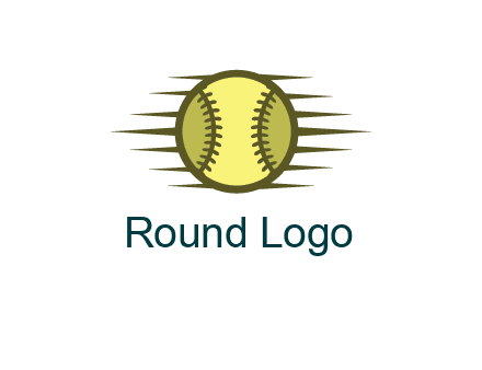 baseball with speedy lines