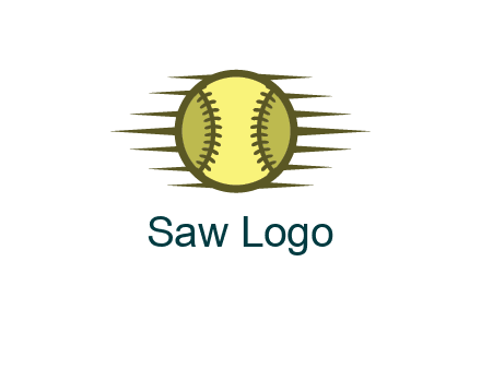 baseball with speedy lines