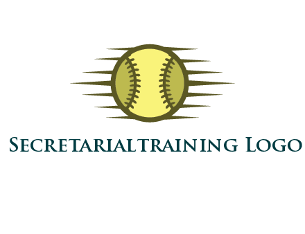 baseball with speedy lines