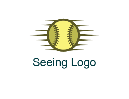 baseball with speedy lines