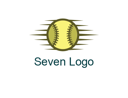 baseball with speedy lines
