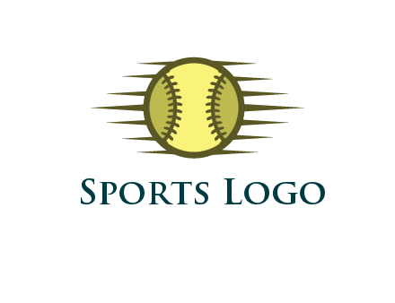 baseball with speedy lines