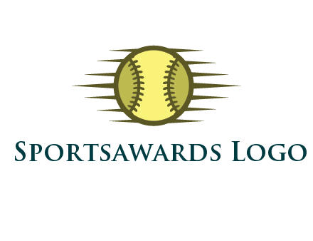 baseball with speedy lines