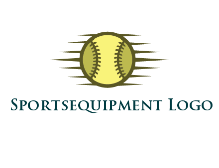 baseball with speedy lines