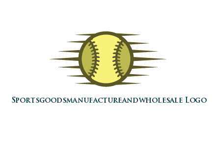 baseball with speedy lines