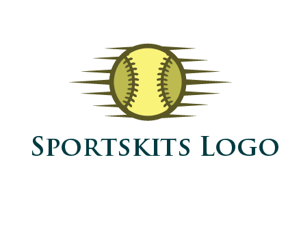 baseball with speedy lines