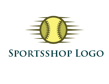 baseball with speedy lines